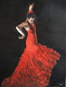 A Flamenco dancer